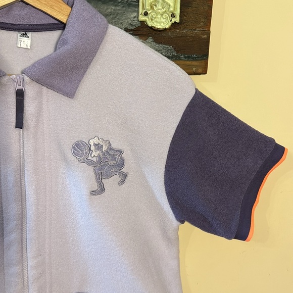 Adidas Purple Hoop York City Shooting Shirt Size Small - Picture 5 of 16